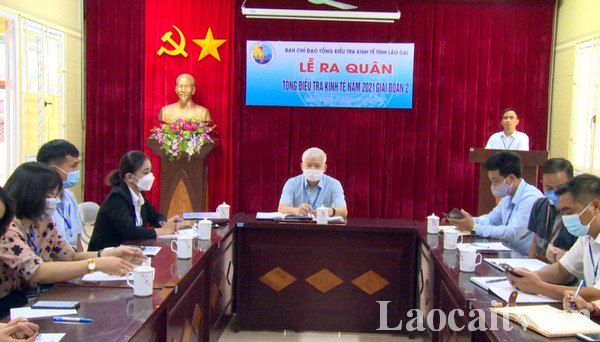 Lào Cai ra quân Tổng điều tra kinh tế năm 2021 giai đoạn 2